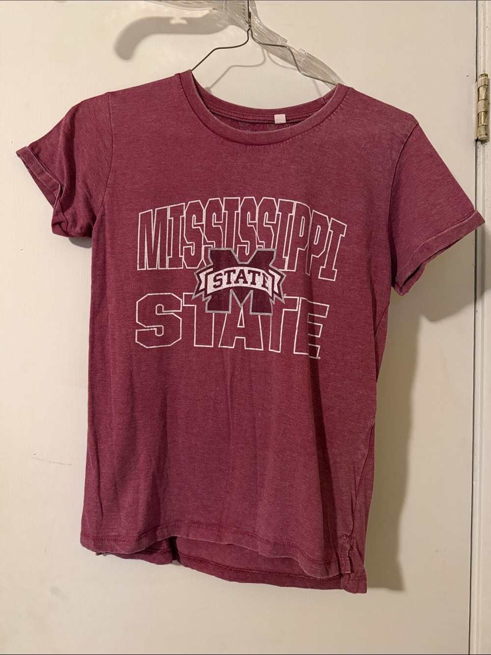 Pressbox Maroon Mississippi State Short Sleeve Tee